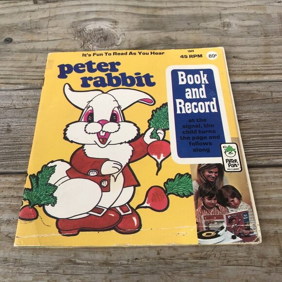 Vintage 1971 Peter Rabbit Book & Record 45 RPM - Picture 2 of 8